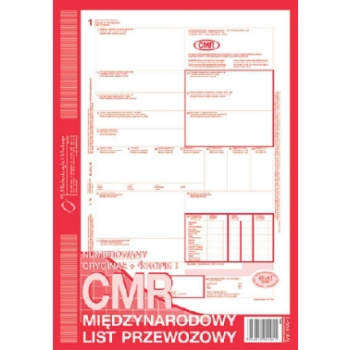 CMR międzynarodowy list przewozowy A4 800-2